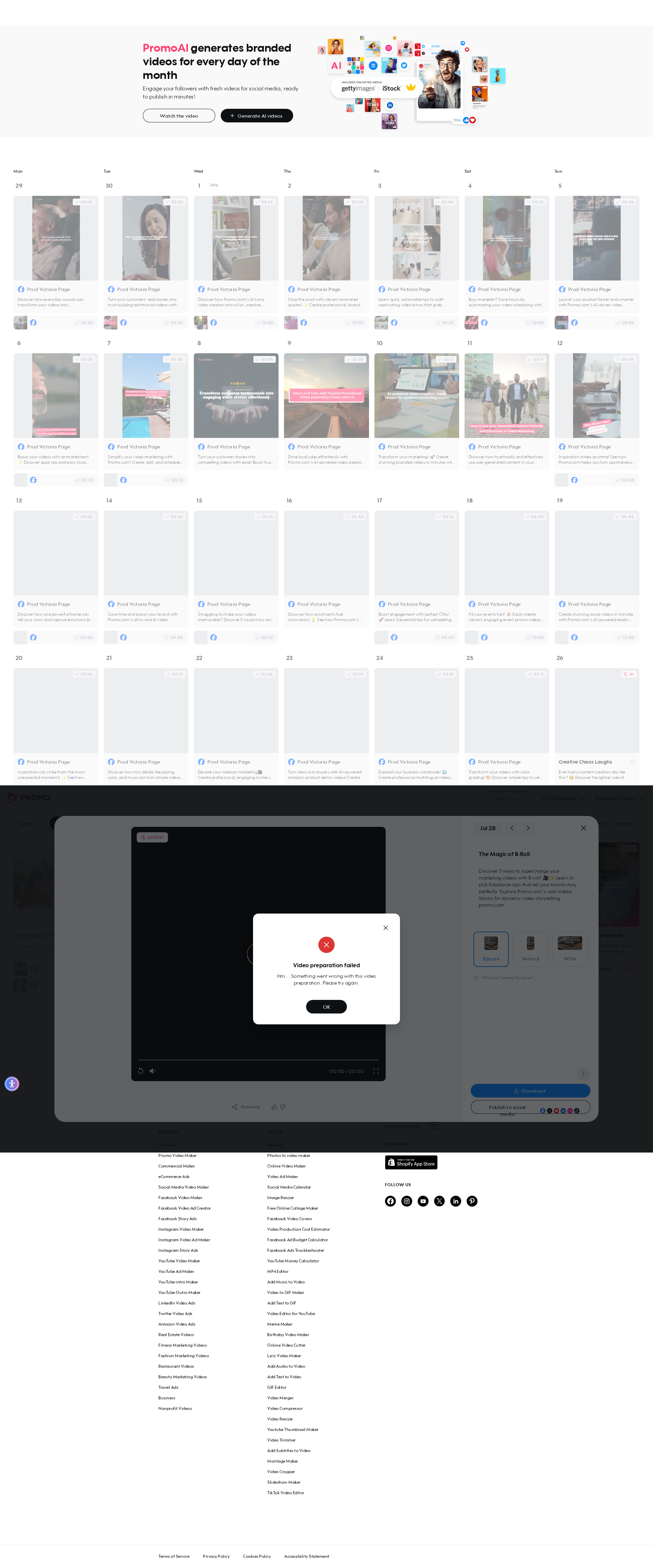Test failure screenshot
